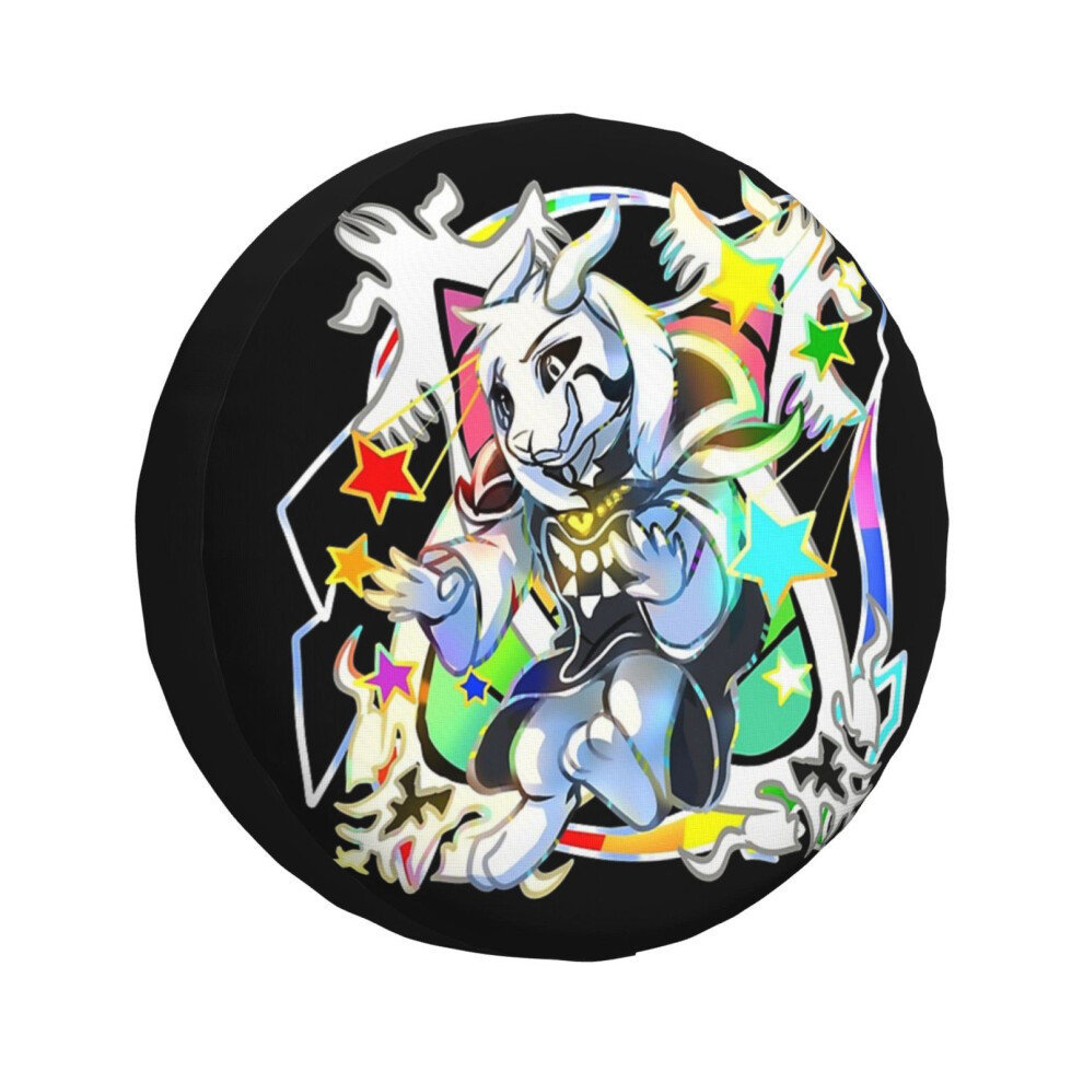 (Undertale - Asriel Dreemurr Chibi_2791) Spare Tire Cover For Rv Trailer, Waterproof Wheel Covers Protectors Camper Fit For Jeep Wrangler Rv Suv Van T 6931076161620