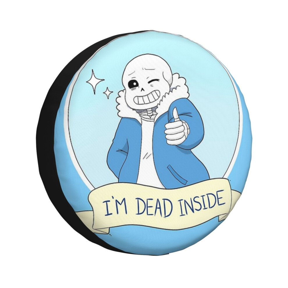 (Undertale - Sans I'm Dead Inside_5681) Spare Tire Cover For Rv Trailer, Waterproof Wheel Covers Protectors Camper Fit For Jeep Wrangler Rv Suv Van Tr 6931076161613