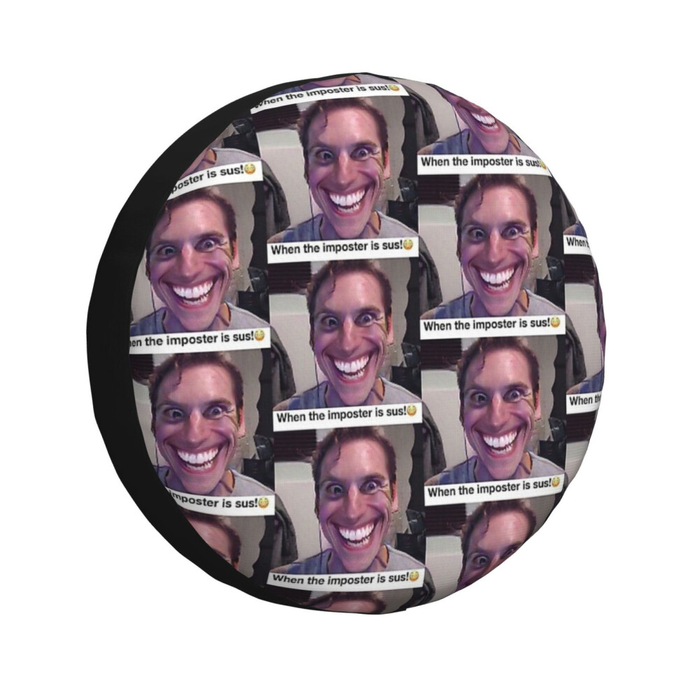(When The Imposter Is Sus_142) Spare Tire Cover For Rv Trailer, Waterproof Wheel Covers Protectors Camper Fit For Jeep Wrangler Rv Suv Van Truck Trave 6931076157531