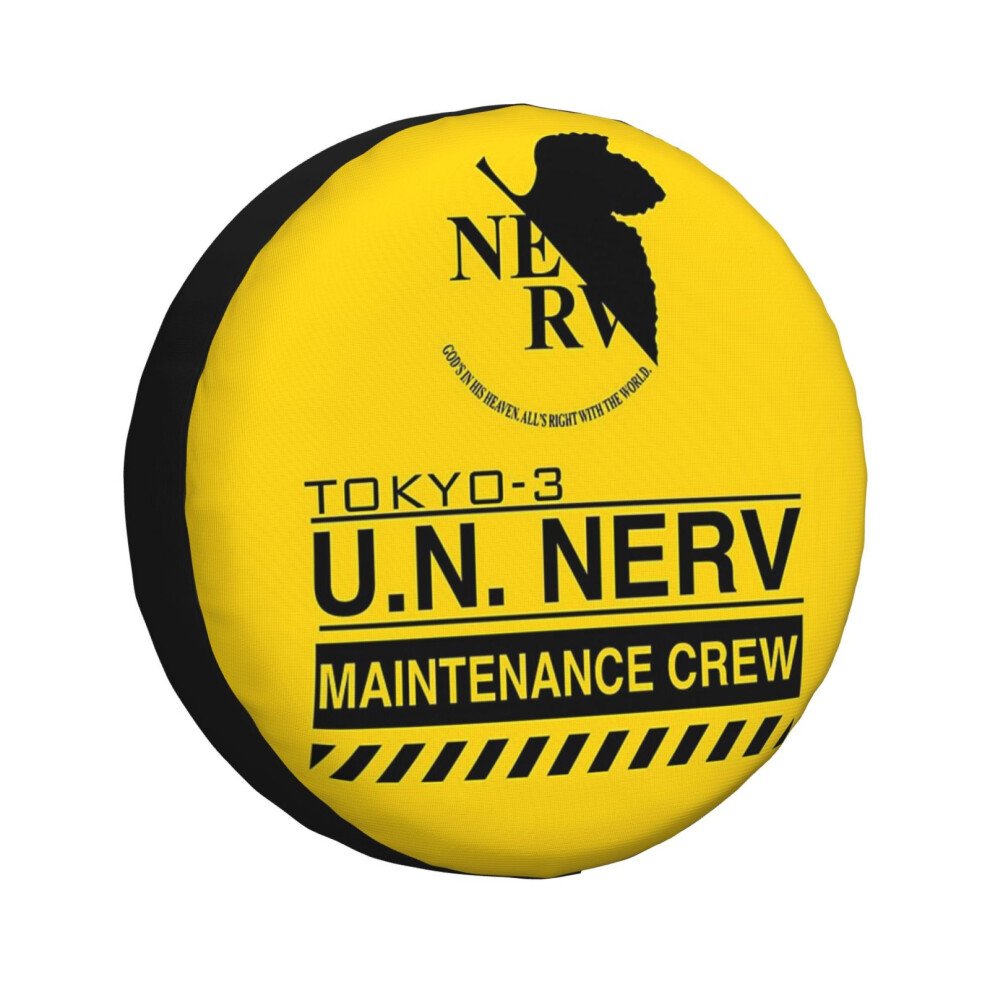 (Tokyo-3 Nerv _479) Spare Tire Cover For Rv Trailer, Waterproof Wheel Covers Protectors Camper Fit For Jeep Wrangler Rv Suv Van Truck Travel Vehicle / 6931076164164