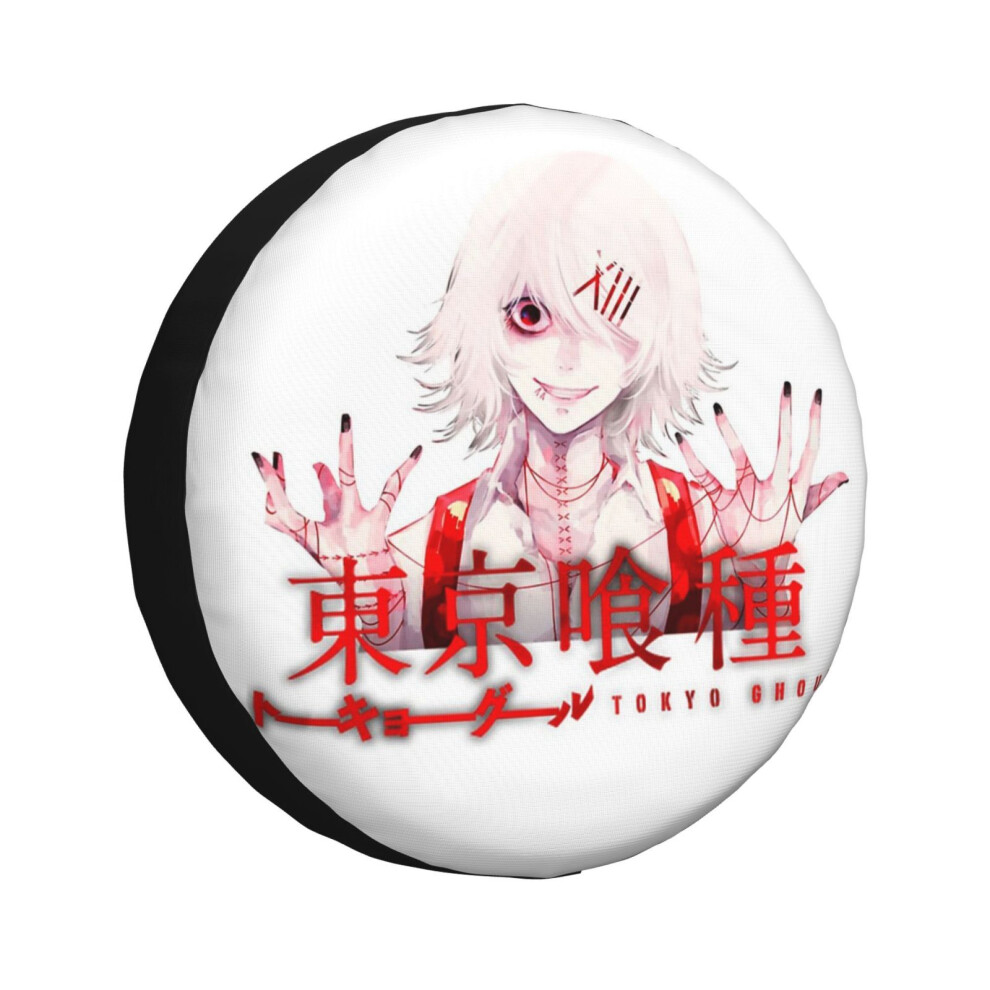 (Tokyo Ghoul Juuzou_4662) Spare Tire Cover For Rv Trailer, Waterproof Wheel Covers Protectors Camper Fit For Jeep Wrangler Rv Suv Van Truck Travel Veh 6931076164201