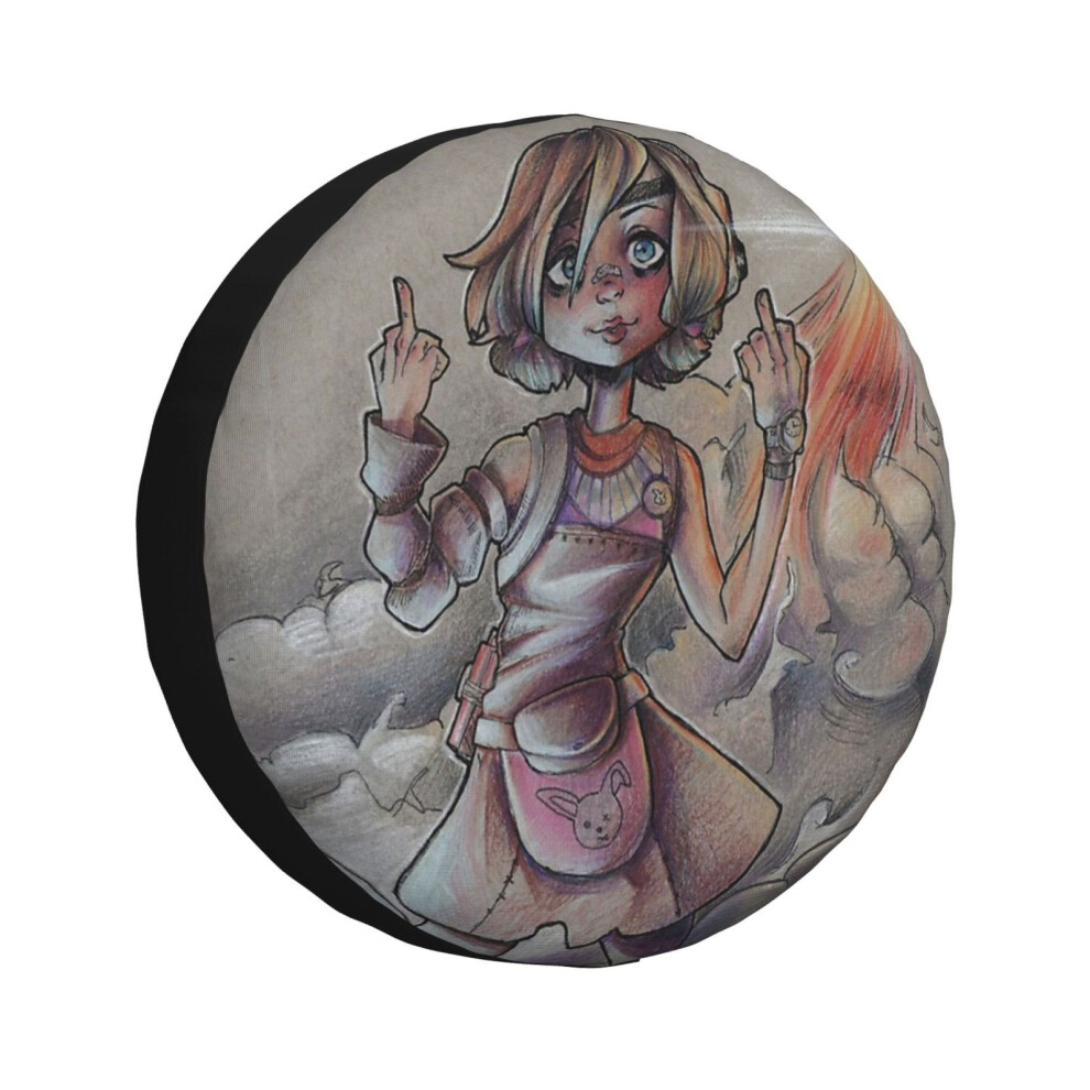 (Tiny Tina -Borderlands_6796) Spare Tire Cover For Rv Trailer, Waterproof Wheel Covers Protectors Camper Fit For Jeep Wrangler Rv Suv Van Truck Travel 6931076164553