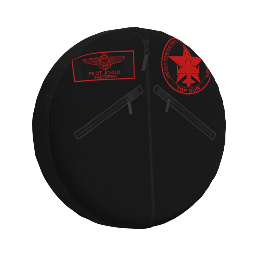 (Topgun Fighter Pilot Military Aviation_5092) Spare Tire Cover For Rv Trailer, Waterproof Wheel Covers Protectors Camper Fit For Jeep Wrangler Rv Suv 6931076163815