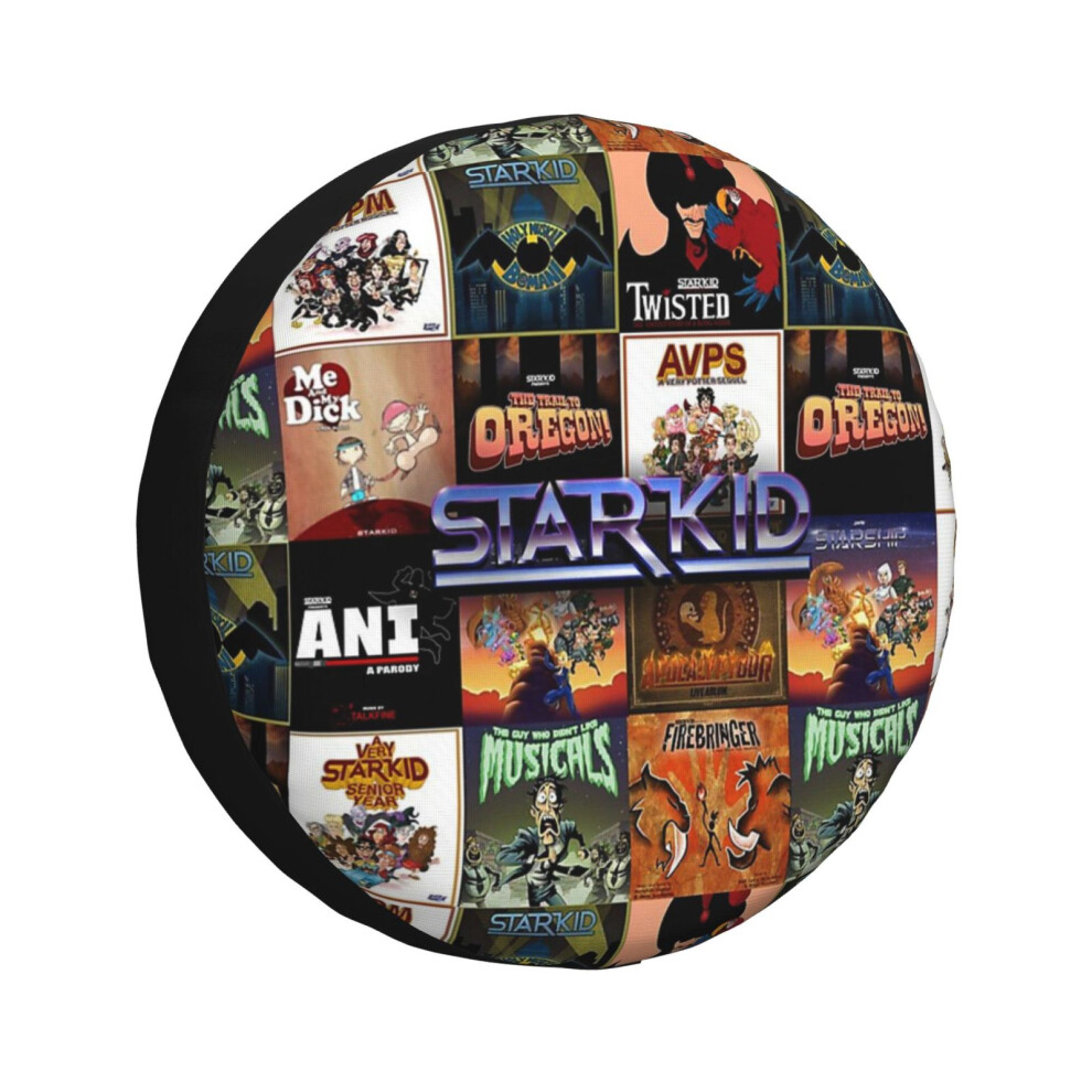 (Starkid Musicals_2799) Spare Tire Cover For Rv Trailer, Waterproof Wheel Covers Protectors Camper Fit For Jeep Wrangler Rv Suv Van Truck Travel Vehic 6931076152505