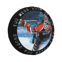 (Wayne Gretzky - You Miss 100 Of The Shots You Never Take _5339) Spare Tire Cover for RV Trailer, Waterproof Wheel Covers Protectors Camper Fit for Jeep Wrangler Rv SUV Van Truck Travel Vehicle / 14 15 16 17 Inch