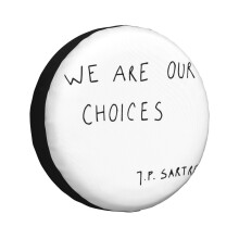 (We Are Our Choices III._4400) Spare Tire Cover for RV Trailer, Waterproof Wheel Covers Protectors Camper Fit for Jeep Wrangler Rv SUV Van Truck Travel Vehicle / 14 15 16 17 Inch