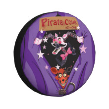 (We Love Foxy And Mangle_2835) Spare Tire Cover for RV Trailer, Waterproof Wheel Covers Protectors Camper Fit for Jeep Wrangler Rv SUV Van Truck Travel Vehicle / 14 15 16 17 Inch