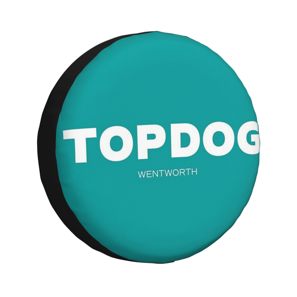 (Wentworth - Top Dog_434) Spare Tire Cover For Rv Trailer, Waterproof Wheel Covers Protectors Camper Fit For Jeep Wrangler Rv Suv Van Truck Travel Veh 6931076158026