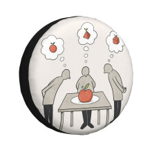 (Ways Of Seeing_2718) Spare Tire Cover for RV Trailer, Waterproof Wheel Covers Protectors Camper Fit for Jeep Wrangler Rv SUV Van Truck Travel Vehicle / 14 15 16 17 Inch