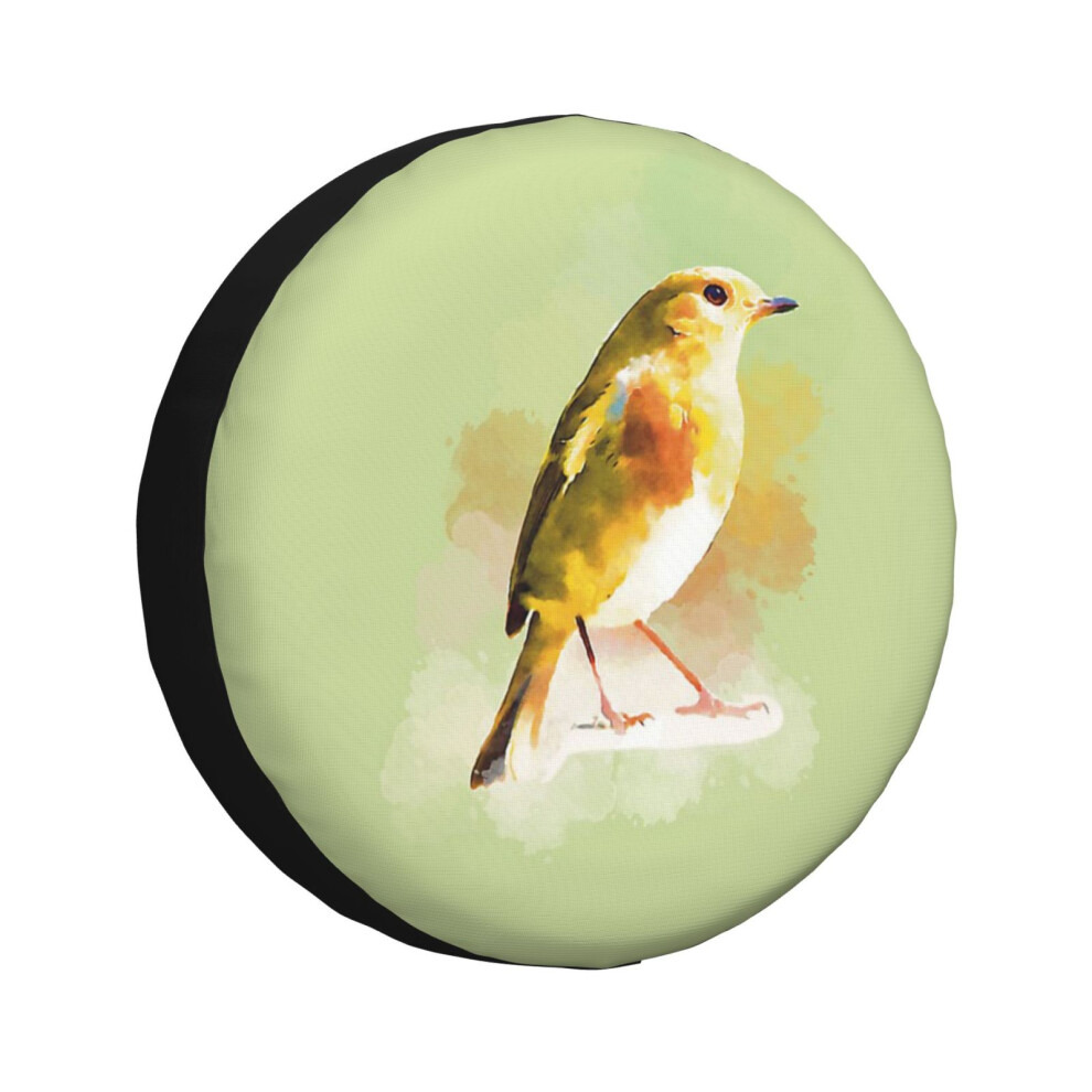 (Watercolour Robin_4729) Spare Tire Cover For Rv Trailer, Waterproof Wheel Covers Protectors Camper Fit For Jeep Wrangler Rv Suv Van Truck Travel Vehi 6931076158378