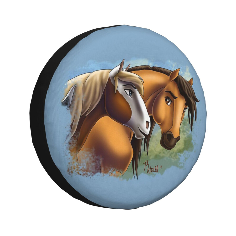 (Spirit And Rain - Love Found Us_623) Spare Tire Cover For Rv Trailer, Waterproof Wheel Covers Protectors Camper Fit For Jeep Wrangler Rv Suv Van Truc 6931076153380