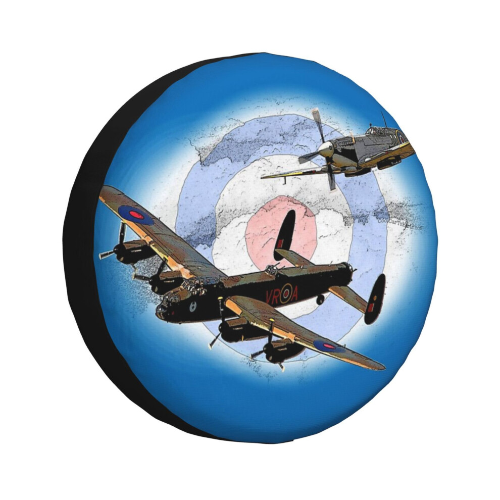 (Spitfire And Lancaster Aircraft_860) Spare Tire Cover For Rv Trailer, Waterproof Wheel Covers Protectors Camper Fit For Jeep Wrangler Rv Suv Van Truc 6931076153304