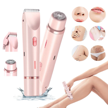 Comfort 2-in-1 Electric Lady Shaver & Bikini Trimmer - Dual-Head, Hypoallergenic, Waterproof, USB-C Rechargeable, Compact & Travel-Friendly