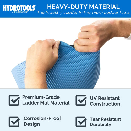 Swimline HYDROTOOLS Protective Mat for Above Ground Pool Ladders/Stairs/Steps, 36" x 36" 2