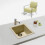 HOUZER E-100 Sand Quartztone Sink, Biscuit 3