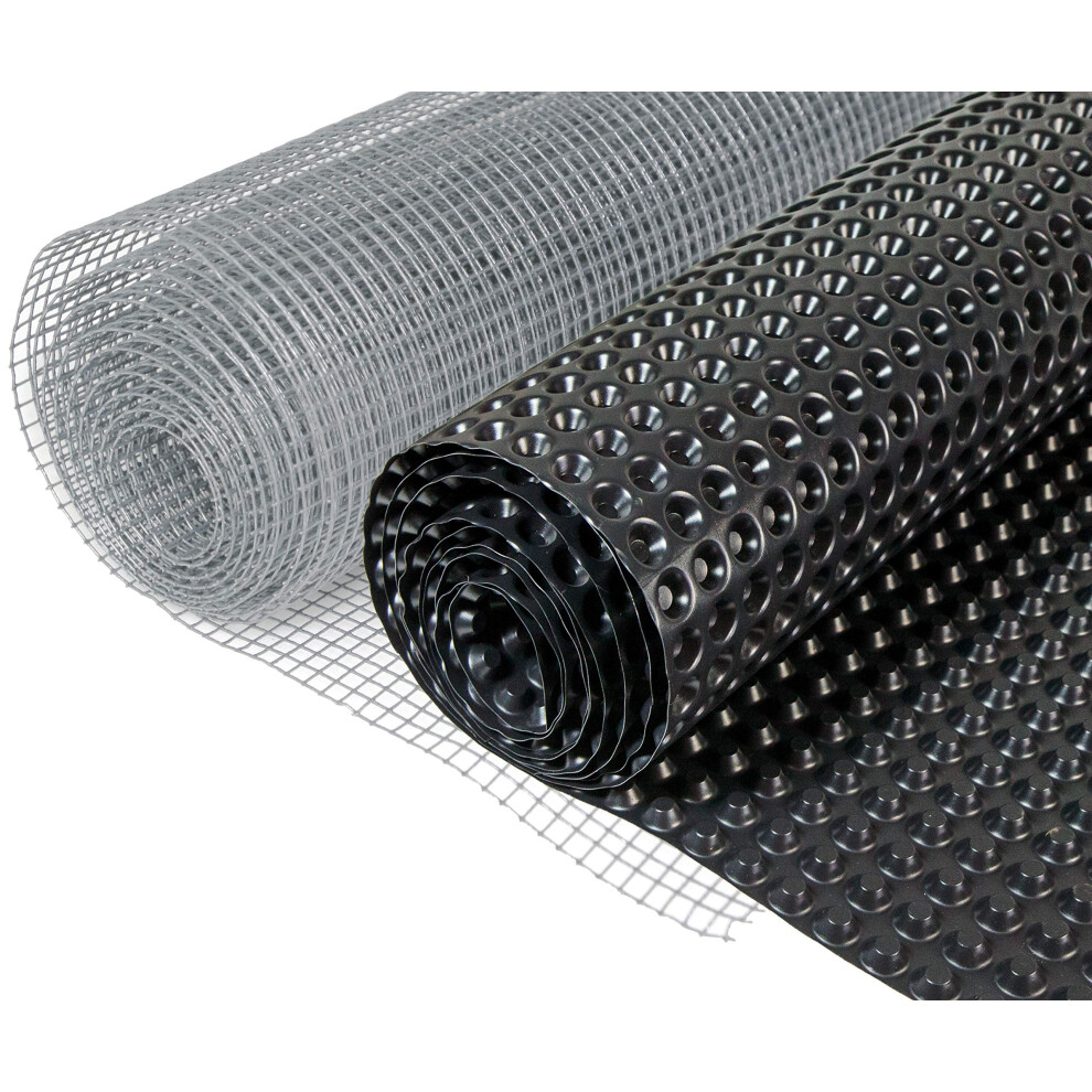 Windhager 96909 Mesh and Textured Film Economy Set, Base Wall, Aviary, Vole, Mole Barrier, Protective Grille for Raised Beds, Rabbit Wire, Wood-image-OPC-PGN7ZNK-NEW