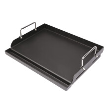 43 x 33 cm Universal Griddle Plancha for Gas Grills, Universal Griddle Plate for Gas Hob, Nonstick Coating Large Rectangle Griddle Gas Stove Top with