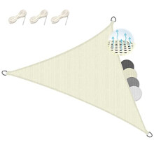 Sol Royal SolVision HS9 ? Triangle Sun Shade Sail 7x5x5 m HDPE Breathable & UV-light resistant Sun Protection for Terrace, Balcony, Pool & Garden ?