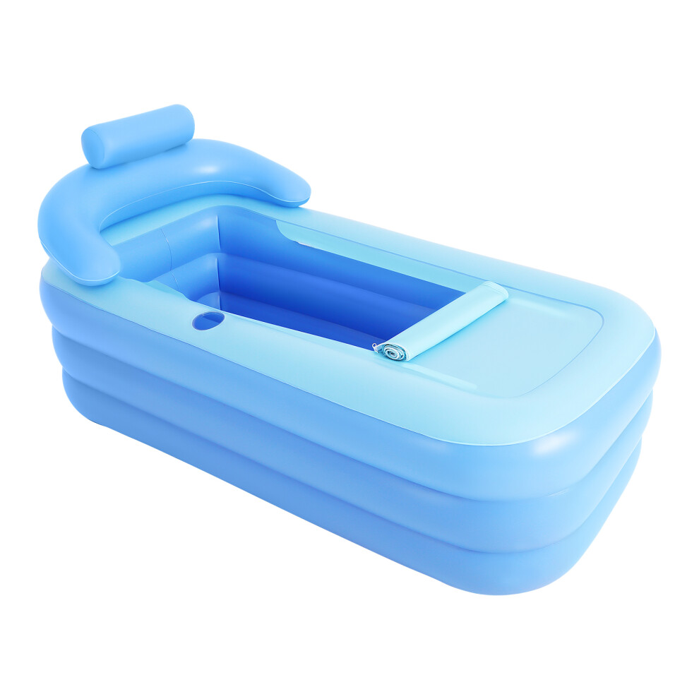 160x84x64cm PVC Outdoor Portable Folding Adult Child Bathtub