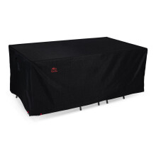 Turtle Life Garden Furniture Cover for Table and Chairs, Adjustable, Rectangular, Waterproof, Windproof, Protective Cover for Garden Furniture with