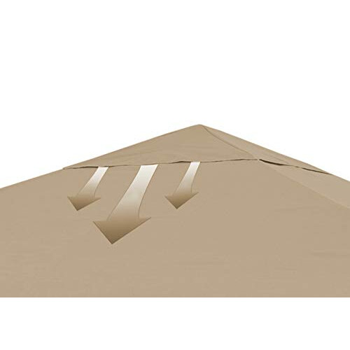 Quick-Star Replacement Canopy for Gazebo 3 x 3 m Sand Replacement Cover 2