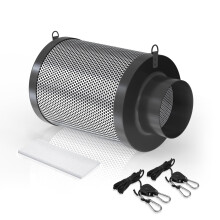 Aygrochy 4 Inch Air Carbon Filter, Air Filter, with Premium Australian Virgin Charcoal, for Inline Duct Fan, Odor Control, Hydroponics, Grow Rooms