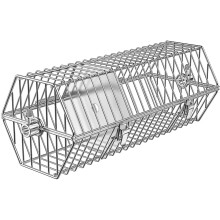 onlyfire BRK-6041 Stainless Steel Round Tumble Rotisserie Spit Rod Basket Fits for Any Gas Grill, 39x17x15.5cm