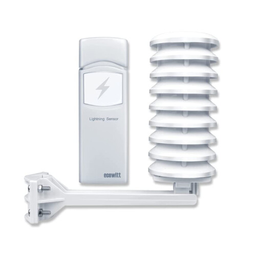Ecowitt Wireless Lightning Detector Sensor, Accessory Sensor for Ecowitt Weather Station Ecosystem, WH57
