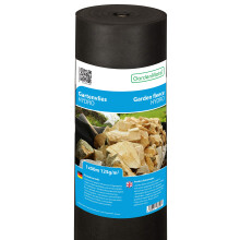 GardenMate HYDRO 1m x 50m Roll non-woven weed control fabric - UV stabilised black 125gsm landscape ground cover membrane - High water permeability
