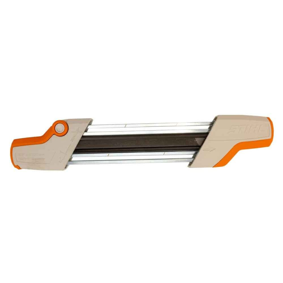 Stihl 56057504305 File Holder 2-in-1 Two Steps in One for Safe and Efficient Sharpening Suitable for 1/4" Picco, 3/8" Picco, .325", 3/8" and .404" Saw