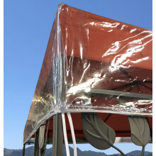 QUICK STAR Pavillon Schutzhaube 2x2m Wasserdicht Transparent