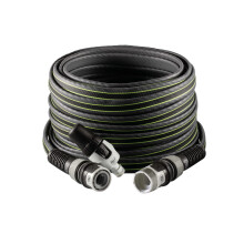 FITT Force 30m, Water Hose for Garden Irrigation, Light, Resistant and Compact, for Intensive Use, with Nozzle, Colour Grey-Lime, -43% CO2e