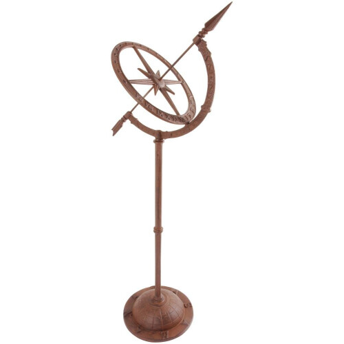Cast Iron Sundial on Stand 92cm High