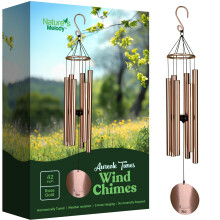 Nature's Melody 42" Aureole Tuned Wind Chime (Rose Gold)