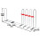 wolfcraft Wolfcraft Stacking Aid for Firewood I 5122000 I Size-adjustable firewood store 3