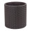 Keter Keter Large Base Planter, Injected Polypropylene/Round Rattan, Brown, 39 l 1