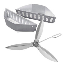 WELL GRILL One-Touch Cleaning System Kit with Charcoal Baskets for 47cm or 57cm Charcoal Barbecues, BBQ Replacement Parts for Weber 7444 & 7403