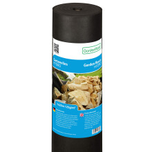GardenMate HYDRO 1m x 25m Roll non-woven weed control fabric - UV stabilised black 125gsm landscape ground cover membrane - High water permeability