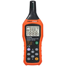 Protmex PT6508 Temperature Humidity Meter, Digital Thermometer Hygrometer Monitor with Ambient, Dew Point, Wet Bulb for Indoor/Outdoor MIN, MAX, Data