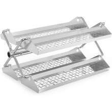 onlyfire BRK-6026 BBQ Grill Rotating Stainless Steel Rotisserie Trays Kit with Hexagon Hole- Fits for 18" and Larger Grill