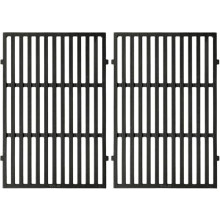 Denmay 7638 44.5 x 30.3cm Cast Iron Grids Cooking Grates for Weber Spirit E/S 310, 320, 330 (with Front Burner Knobs), Spirit 700, 900, Genesis Gold