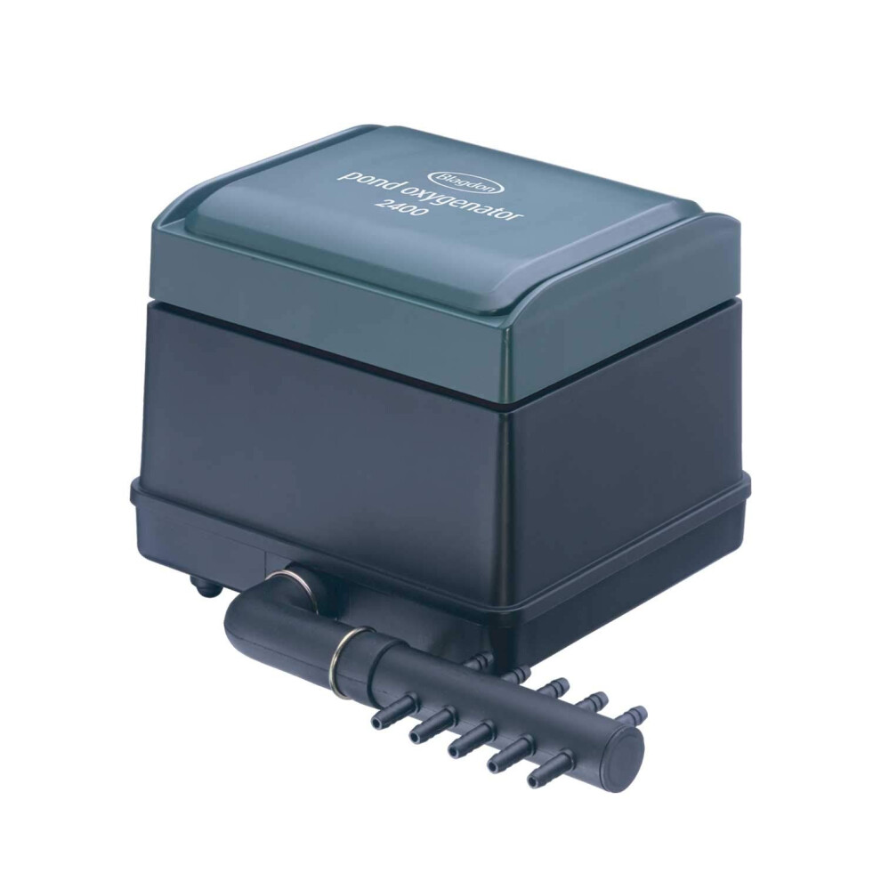 Blagdon Pond Oxygenator 2400, 10 Outlet Air Pump for Ponds Up to 15,000 Litres (Koi Ponds Up to 7,500 Litres), Suitable for Aeration and Oxygenation