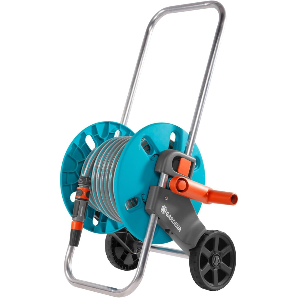 Cart Aquaroll S (boxed) with 20 m Classic Hose 13 mm (1/2") Original Gardena System Parts And Lance Spray, G18502-50