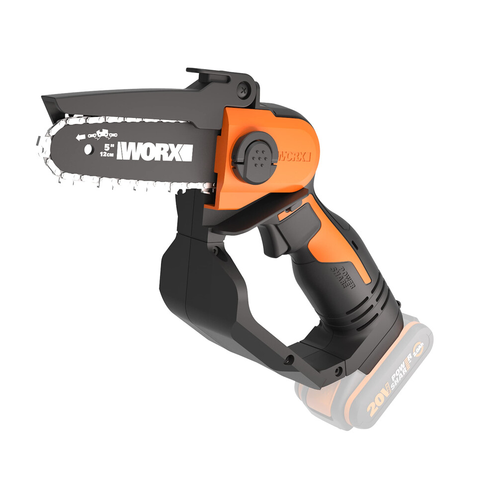 WORX WG324E.9 12cm 20V Cordless Compact Chainsaw - Tool Only, High-Efficiency Motor, Lightweight, Safe Design ? No Battery or Charger-image-OPC-PGN8886-NEW