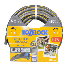 Hozelock Tricoflex Ultramax Hose, Grey, 15 mm x 50 m