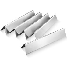 GFTIME 38.9CM Flavorizer Bars 7636 Replacement Parts for Weber Spirit I & II E-310 320 (With Front Burner Knobs), Spirit E310 S310 E320 S320 E330