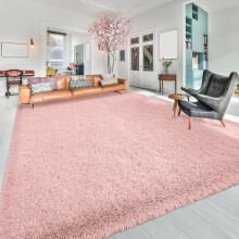 (Baby Pink, 200 x 290 cm (6ft 7" x 9ft 6")) Shaggy Thick Large Rugs Living Room Area Outdoor Indoor Non Slip Kitchen Runner Rugs
