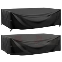 Garden Furniture Covers Waterproof, Patio Furniture Covers Waterproof Anti-UV Outdoor Furniture Covers with Handle Strap Drawstring Buckle for Garden