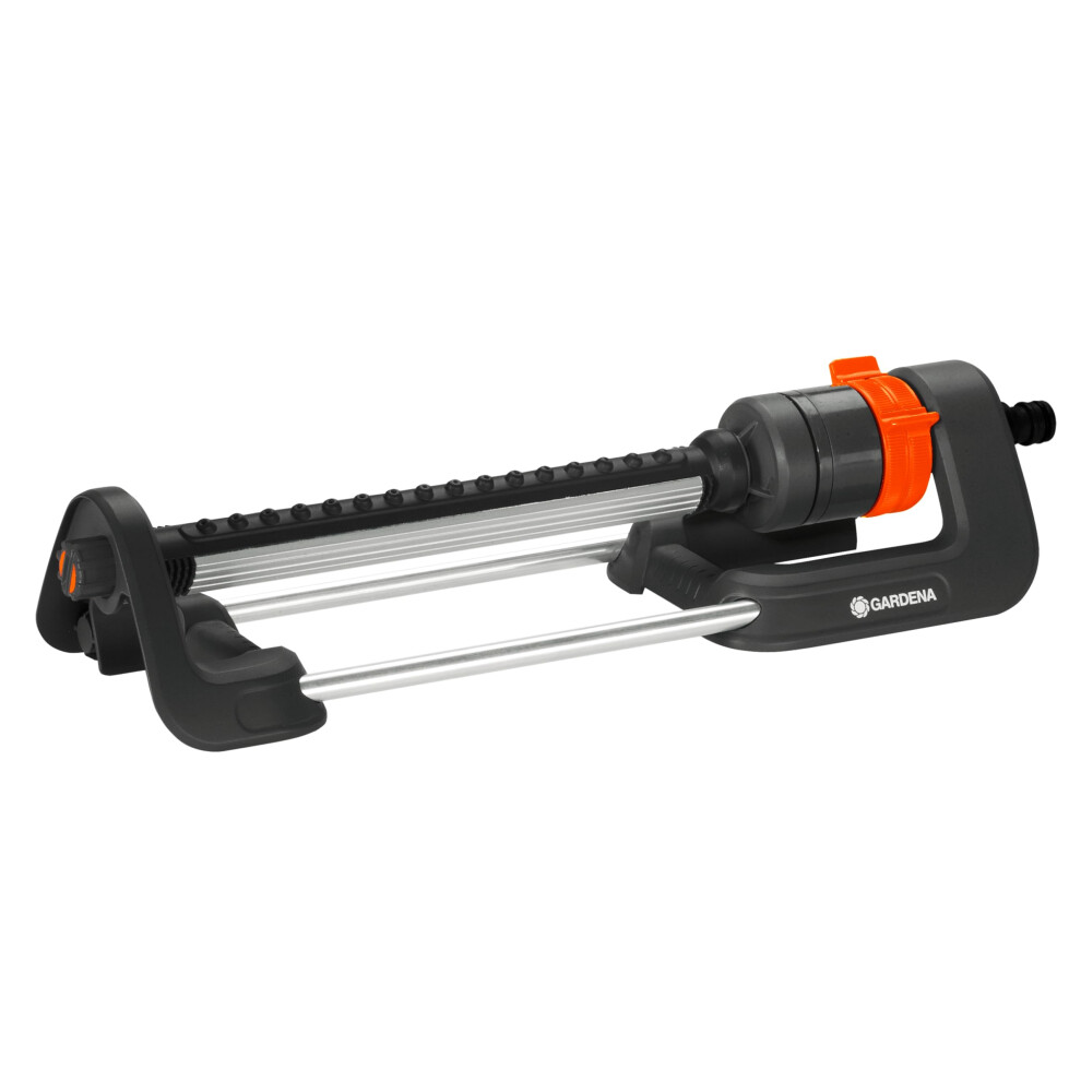 Gardena Aqua M rectangular oscillating sprinkler: Lawn sprinkler for watering areas of 110?250 m?, range 8?18 m, spread max. 14 m, built-in metal