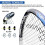 HEAD HEAD Microgel 125 Squash Racquet - Blue/White, Size 100 3